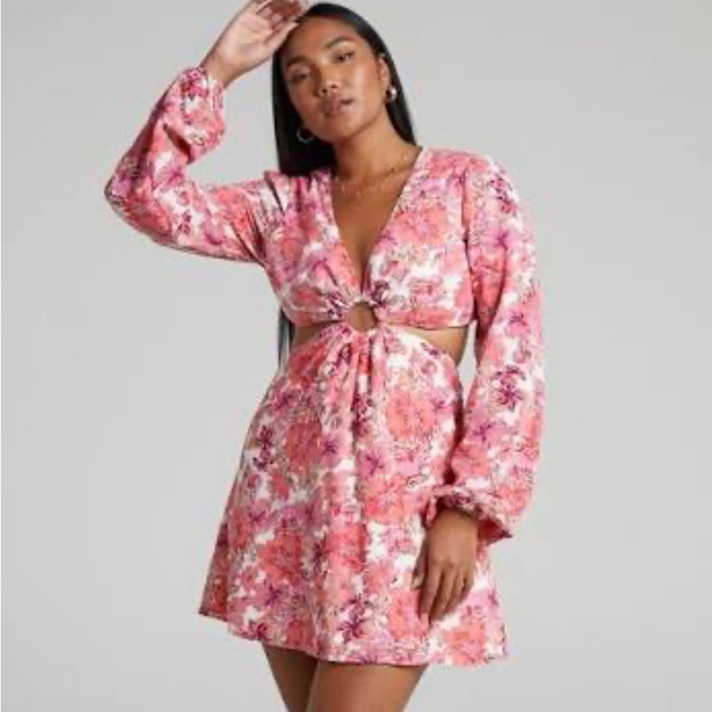 Floral Pink Women's Dress
